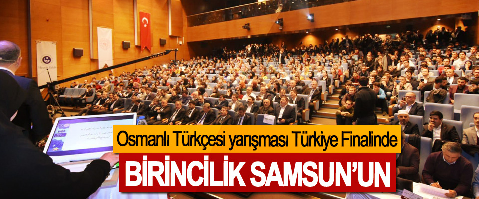 BİRİNCİ SAMSUN'DAN 